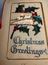 Sk289b ww1 christmas silk - silk, card