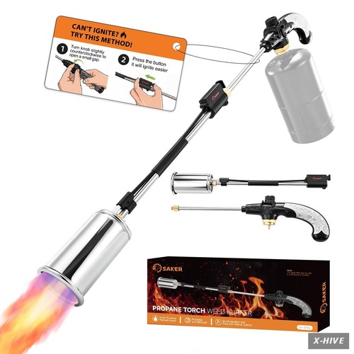 Saker propane weed torch - propane,
