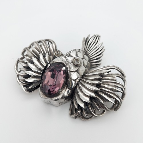 Vintage coro rockfish brooch - rockfish,