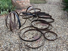 17 Reclaimed Metal Whisky Barrel HOOPS