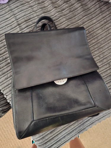 Radley border leather backpack - leather,