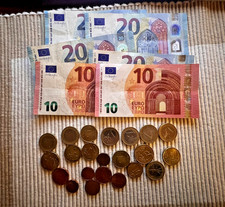 109.27 EURO'S MOST OF IT IN NOTES