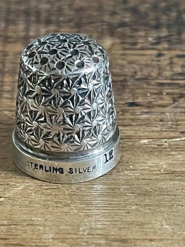 Sterling silver thimble - sterling,
