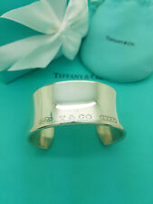 Tiffany & Co. 1837 Wide Cuff Sterling Silver Bracelet, LARGE, RRP £1325