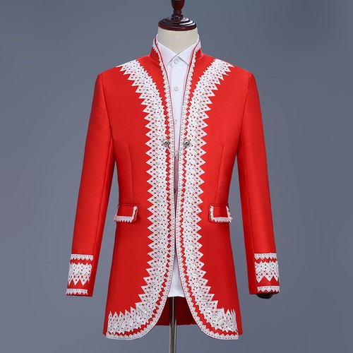 Men embroidered suit military - suit,