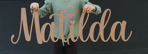 Personalised wooden name large - personalised,