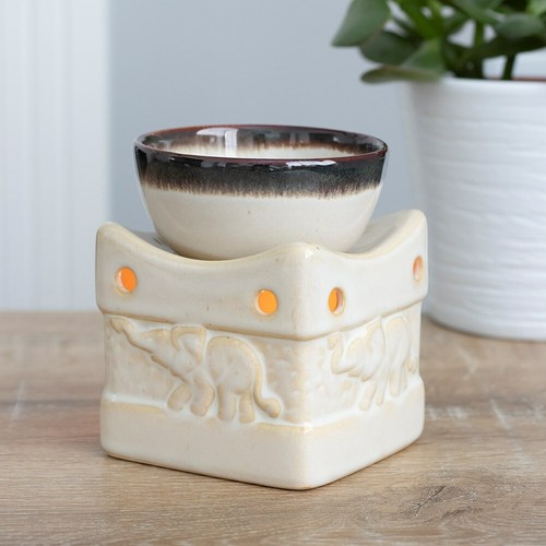 Two tone elephant oil burner - elephant,