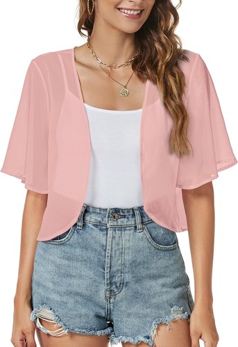 Women chiffon shrug bolero - chiffon,