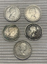 QEII SIXPENCE 1963 Circulated