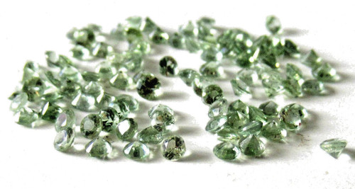 10pcs natural green sapphire - 10pcs,