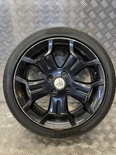 CITROEN DS3 17" INCH 4 STUD BLACK ALLOY WHEEL 7JX17CH ( BAD TYRE)