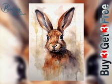 Hare Watercolor Painting |
