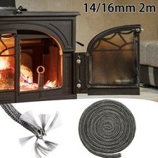 Accessory Stove Rope Black Door Sealer Pellet Stoves Wood Burning Stove