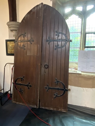C1880 pine church doors from - c1880,