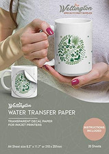 20 Sheets A4 Clear Waterslide