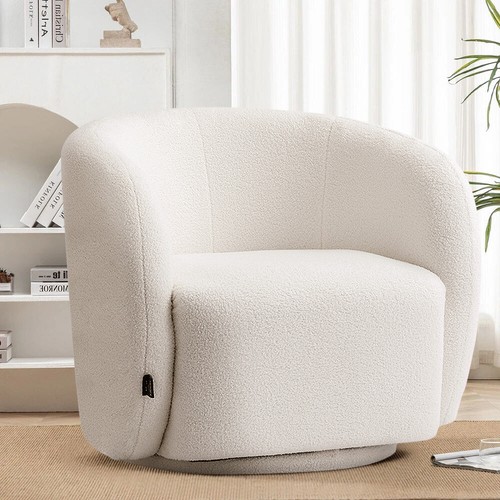 Swivel tub chair boucle - chair,