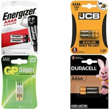 AAAA DURACELL  GP JCB ENERGIZER Batteries MN2500 1.5V E96 LR8D425 LR61 E96