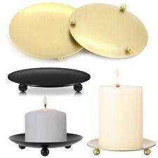 Candle Holder for Pillar Candlestick Table Stand Plate Tray Home Christmas Decor