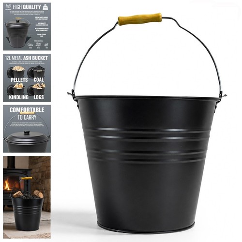 12l metal ash bucket with - 12l,