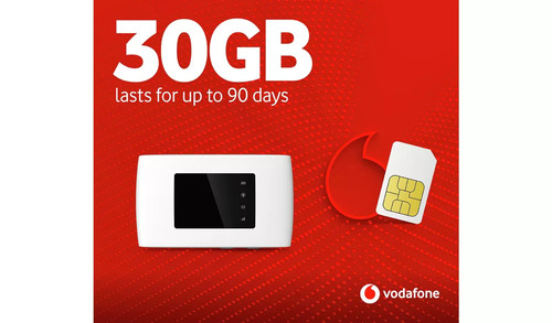 Vodafone 30gb mobile mifi - 4g,