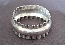 Antique Silver Crimped Rim