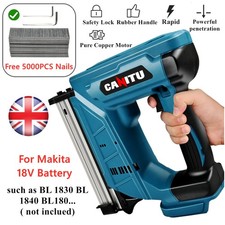 Cordless Brad Nailer Straight Finish Nail Gun For Makita 18V Battery + 5000 Nail