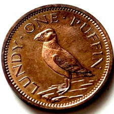 LUNDY 1 PUFIIN 1965 PROOF