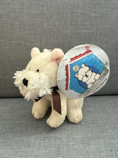 Rare Matalan Wesley The White Scottie Dog Keyring Soft Plush Toy Tags