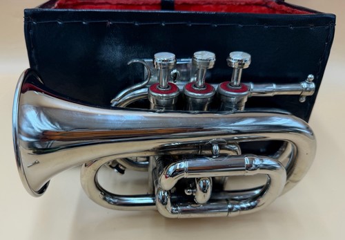 Pocket cornet vintage silver - cornet,