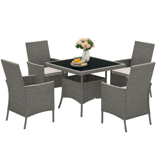 Outsunny seater rattan - outsunny,