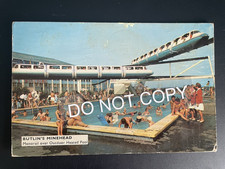 Butlins Holiday Camps,   The Monorail Over Heated Pool, Minehead, Somerset.