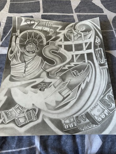 Prison art work - art,
