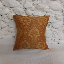 Cushion Cover, Apricot, Floral, Silky, Damask, 16", Cotton Blend, Warm Orange.