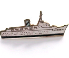 VTG Fairsea Stimer Line Cruise Ship Enamel Lapel Pin Ocean Sea Travel Souvenir