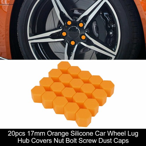 20x 17mm orange alloy car - 17mm,