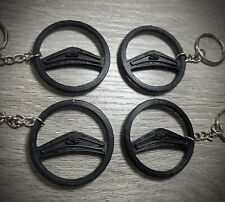 Mk1 Granada Black Steering Wheel Keyring
