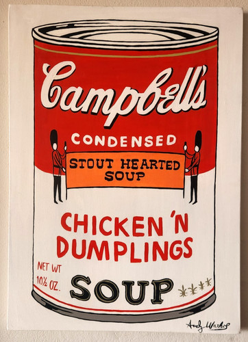 Andy warhol 28x20 - 28x20, oil
