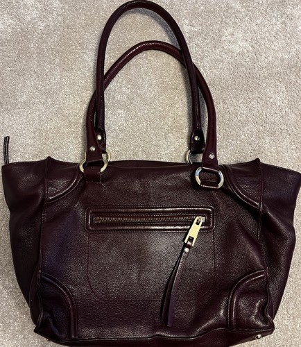Hobbs burgundy leather grab - leather,