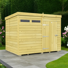 Total sheds pent security shed - total,