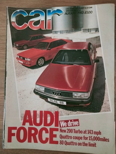 Car magazine august - car, 1983
