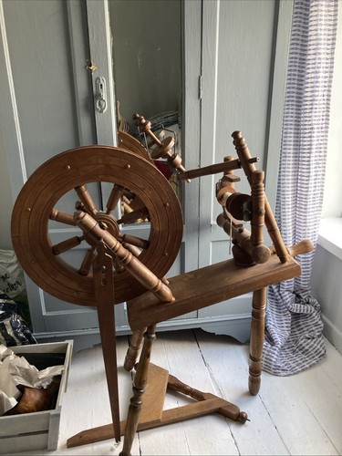 Antique spinning wheel - spinning,