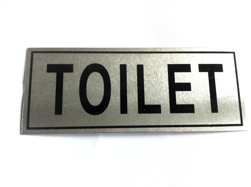 Toilet sign sticker 200m - sign, x