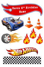 Personalised HOT WHEELS edible