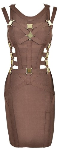 Celeb boutique brown bandage - celeb,