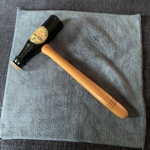 Guinness gavel and cask end - and,