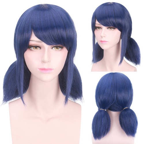 Women wig blue hair - women's,
