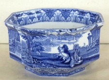 Vintage Cauldon Chariot Pattern Octagonal Bowl