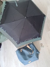 X3 RADLEY Large Pocket Essentials London Nylon Zip Tote TEAL, keyring , umbrella