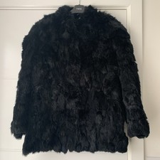 Vintage Black Coney Fur Jacket