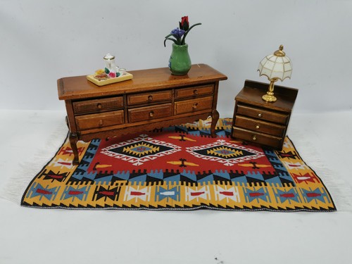 Wooden dolls house - wooden, drawer